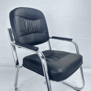 Chaise visiteur compact, dossier bas - v8